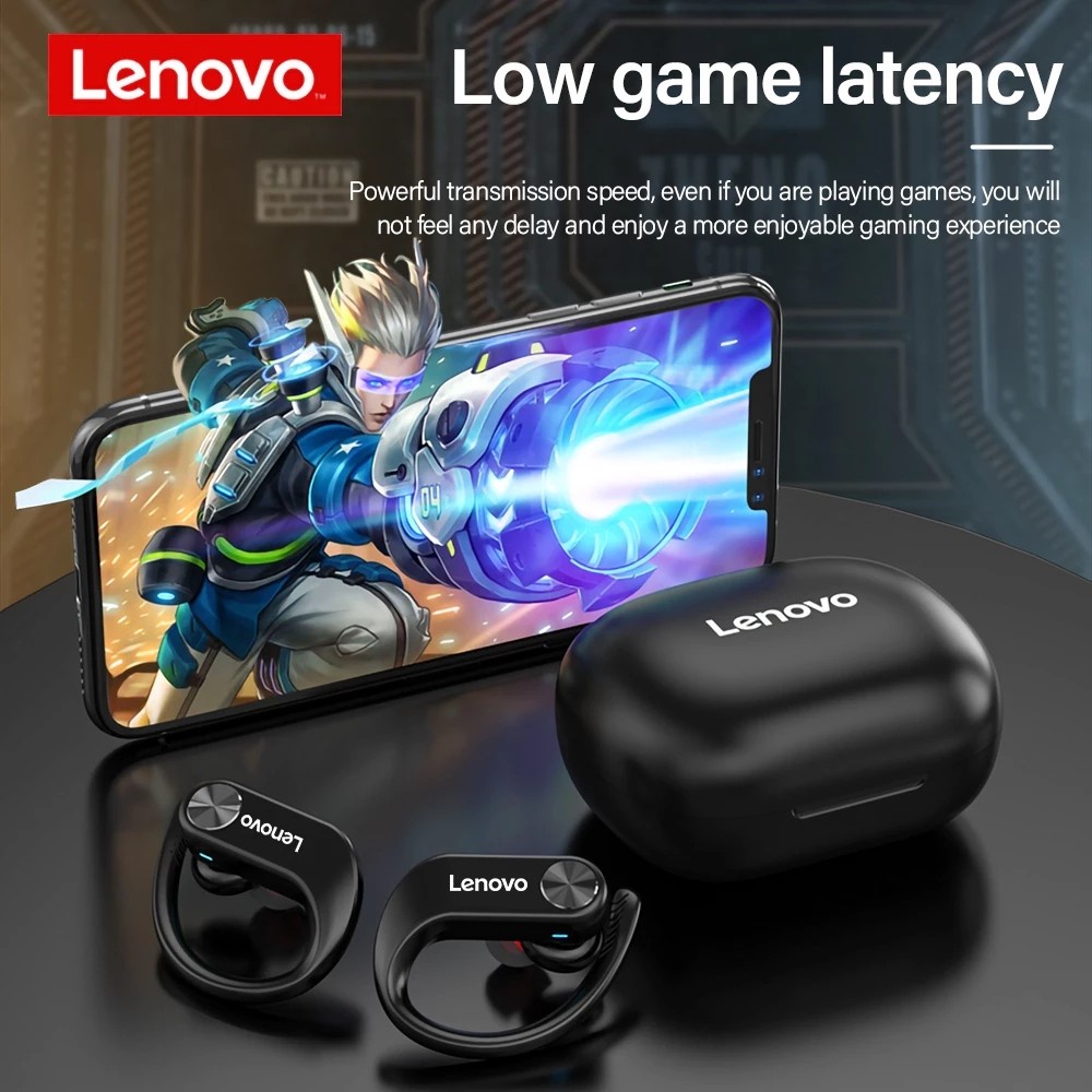 Tai nghe bluetooth Lenovo lp7 tws chống thấm nước giảm tiếng ồn tích hợp micro phong cách thể thao