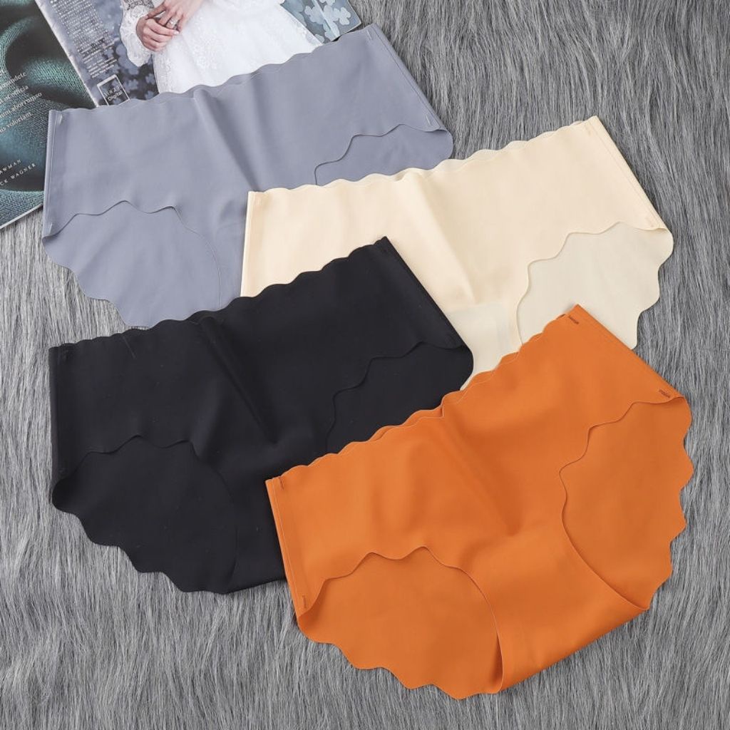 Quần lót nữ thun lạnh không đường may cute dễ thương mặc mát DOPICO A09