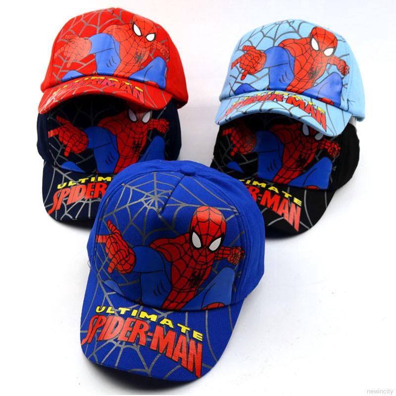 Mũ lưỡi trai in hình người nhện cho bé trai