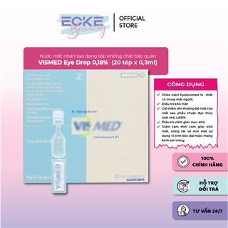 Nước mắt nhân tạo dạng tép Optive UD 0.4ml / Vis med