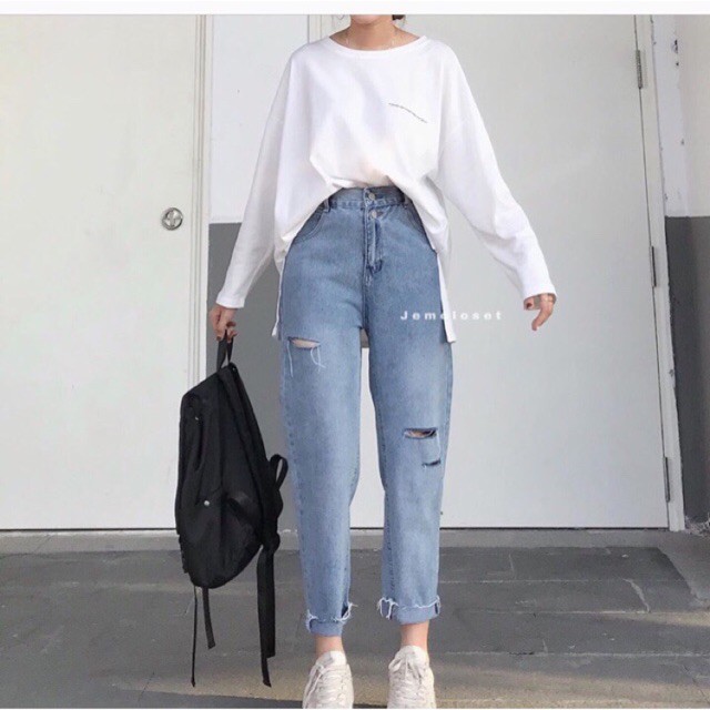 Baggy Jeans 2 Nút 2PT