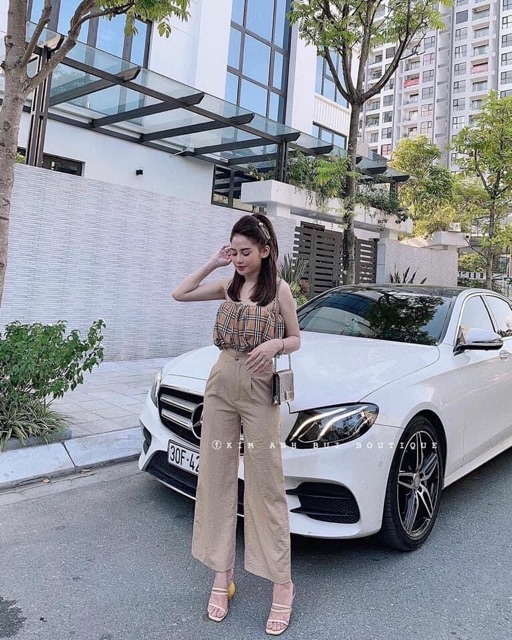 SET ÁO 2 DÂY KẺ BBR MIX QUẦN ỐNG SUÔNG | BigBuy360 - bigbuy360.vn