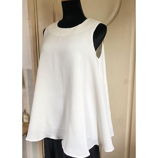 Áo sát nách form A Voan vát 2 lớp Freesize ngực dưới 95cm 60k