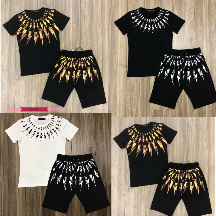 Bộ Nam Hè - Đồ Bộ Nam Ngắn Tay In Hình Tia set Chất Vải Thun Thể Thao Cotton Cao Cấp Co Dãn 4 Chiều MÃ TiasET | BigBuy360 - bigbuy360.vn