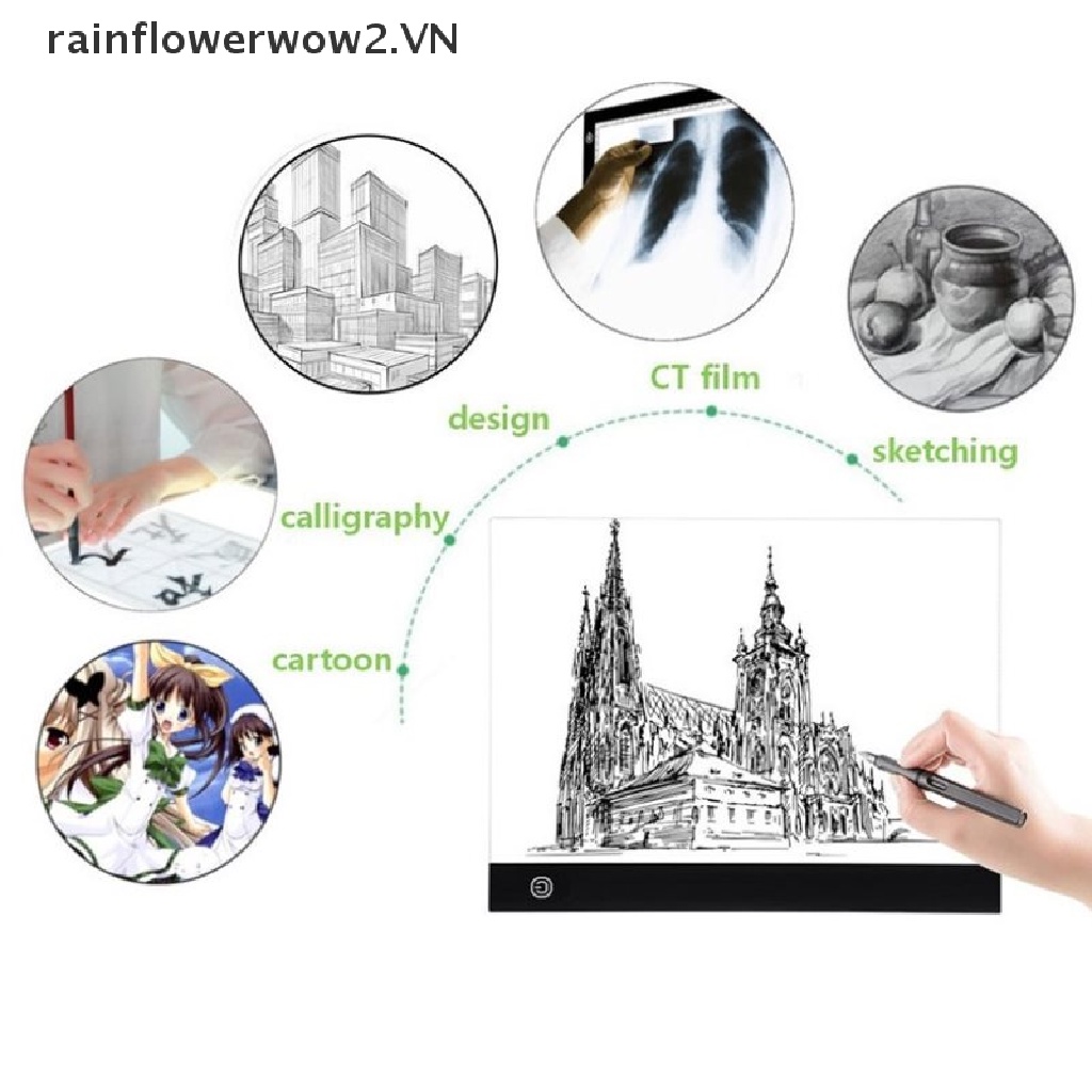 Tấm Đệm Đèn LED Dùng Làm Tranh Đính Đá Có Thể Điều Chỉnh Độ Sáng