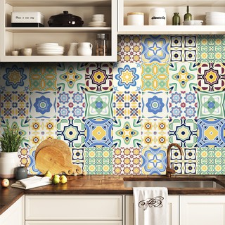 Set 32 ô Decal gạch bông 15cm hoặc 18 ô 20cm - KT: 60x120cm - KT51