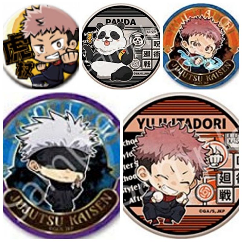 Combo 5 Huy Hiệu JJK (Badge Jujutsu Kaisen )