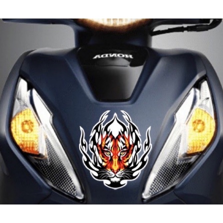 Tem mặt nạ hổ trang trí xe cực ngầu