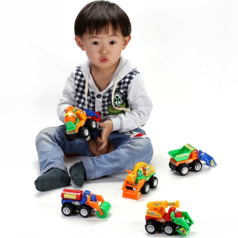 Đồ Chơi Xe Công Trình Màu Xanh Chạy Đà
