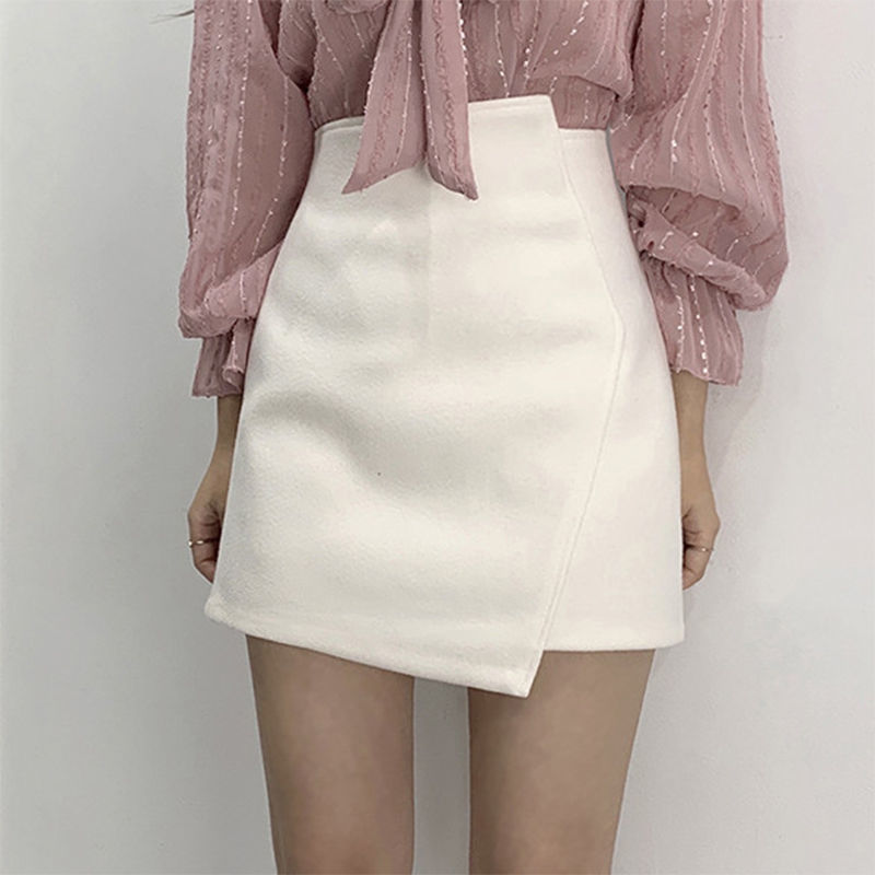 Chân Váy Len Chữ A Lưng Cao Thời Trang Cho Nữ