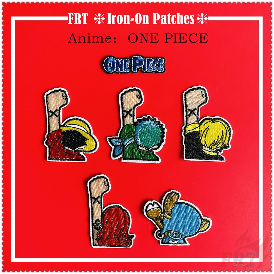 Miếng vá quần áo hình nhân vật Luffy / Zoro / Sanji / Nami / Chopper sáng tạo
