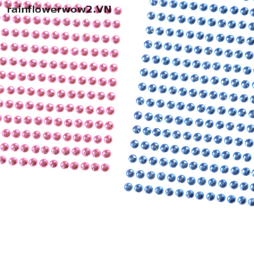 Bộ 750 Hạt Đá 3mm Tự Dính Trang Trí Điện Thoại / Xe Hơi Đa Dụng