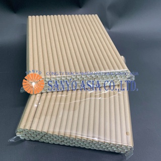 100 Ống hút giấy NÂU cao cấp Phi 6 - OHG.N06