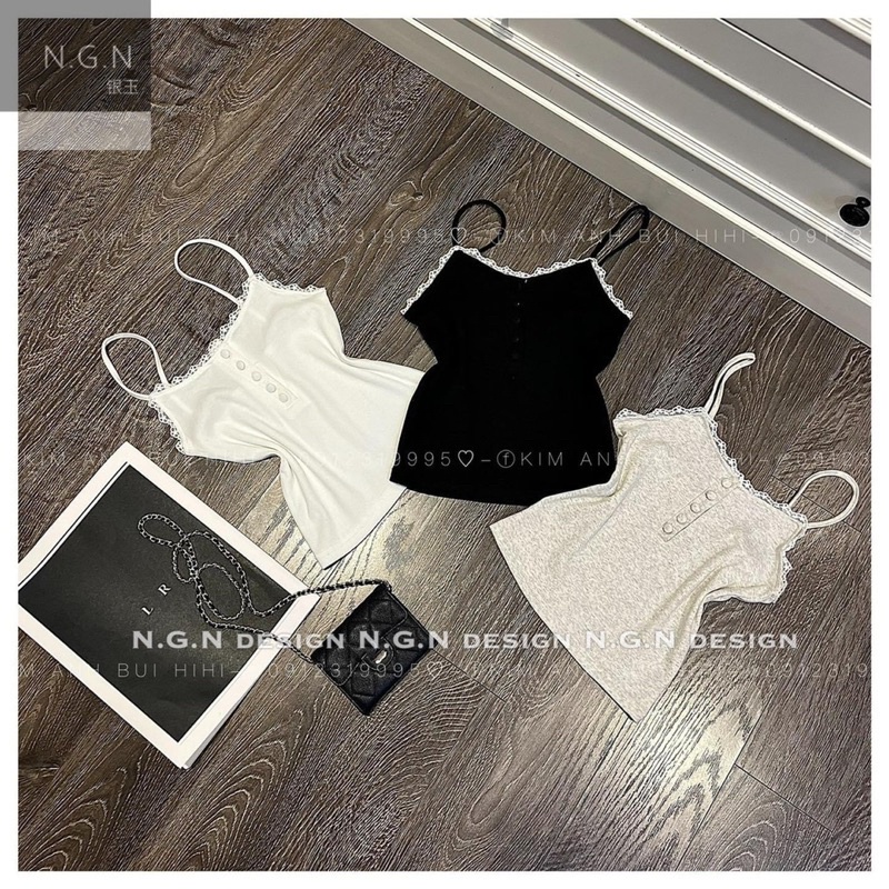 Áo hai dây cúc bọc