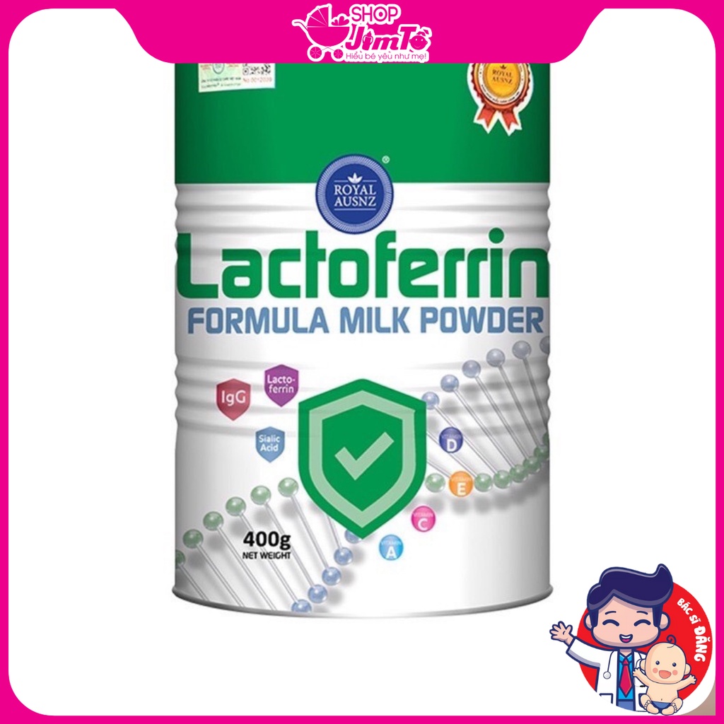 Sữa Bột Hoàng Gia Úc Royal AUSNZ Lactoferrin Formula Milk Powder Hộp 400g