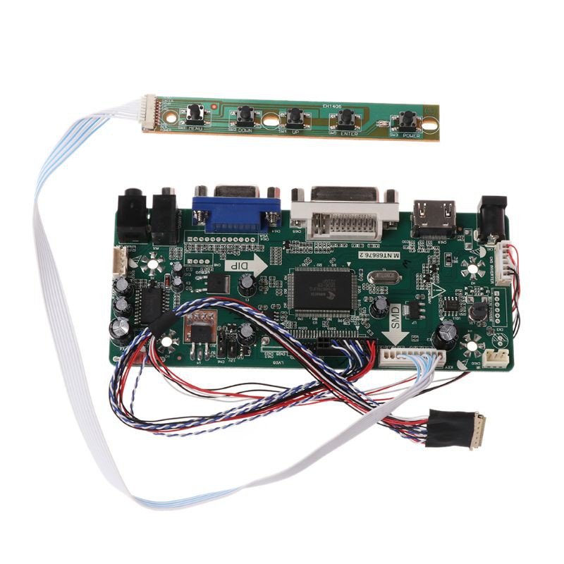 Bảng Mạch Điều Khiển Bộ Trò Chơi LCD Giao Diện Tín Hiệu HDMI DVI VGA 40 Chấu 8 Bit 1366x7681ch Chất Lượng Cao