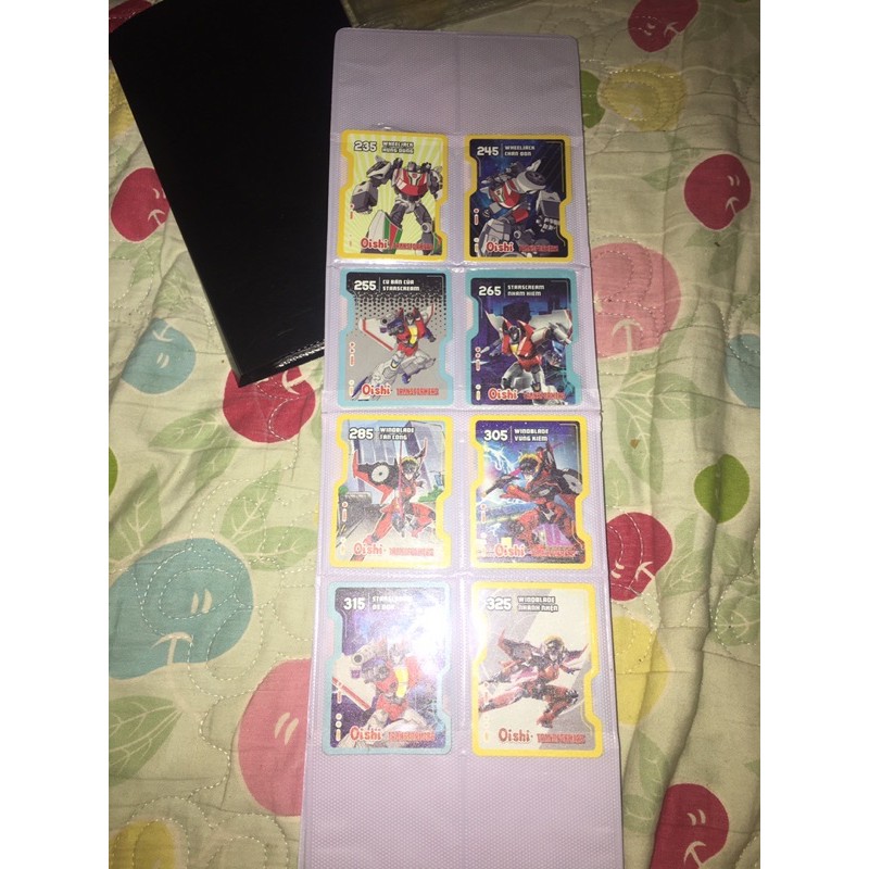 bộ 54 thẻ oishi transformers
