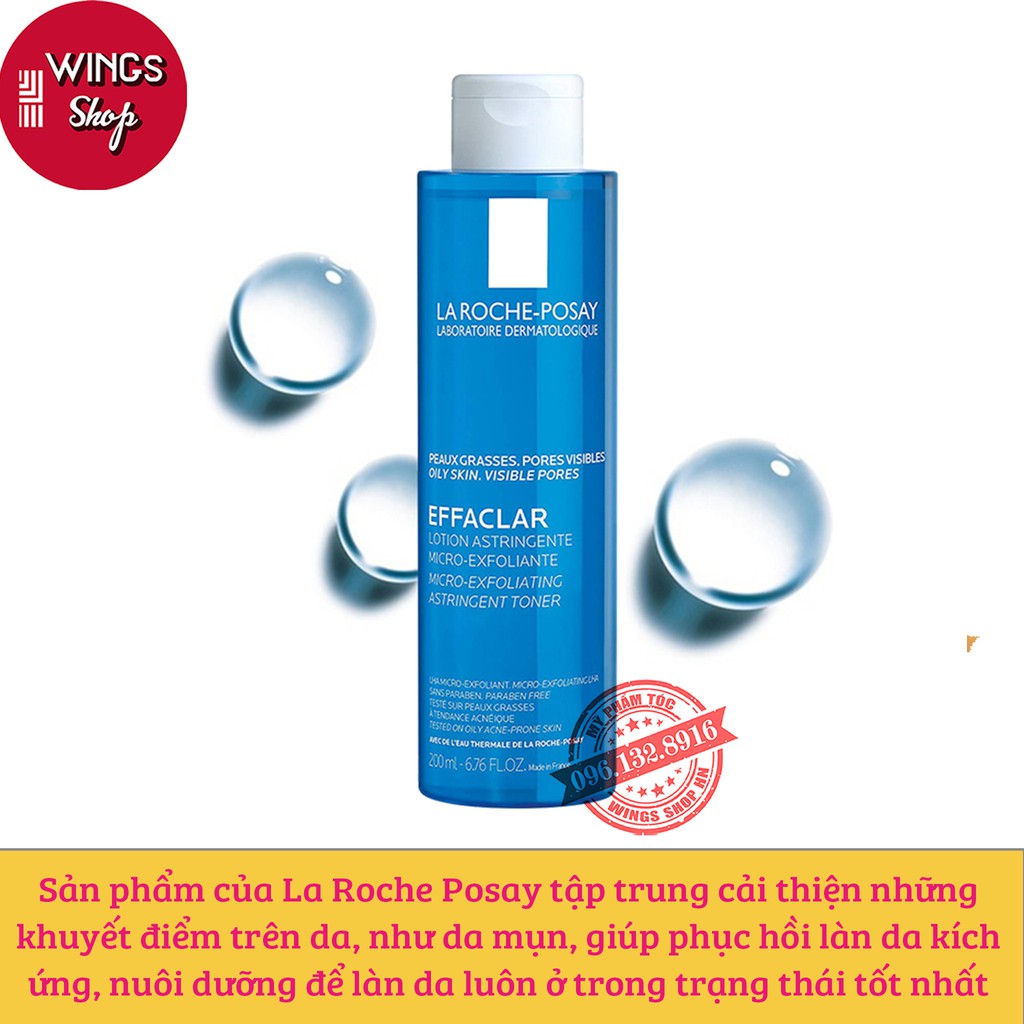 Nước Hoa Hồng Cho Da Dầu, Da Nhạy Cảm La Roche Posay Lotion 200ml