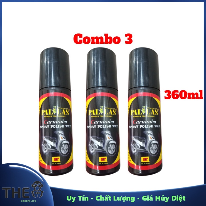 [HCM] Combo 3 Chai Dung Dịch Dưỡng Bóng Sơn Xe Pallas Polish Wax 120ml .Uy Tín - Chất Lượng - Giá Hủy Diệt