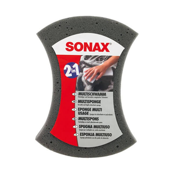 Combo rửa xe Sonax &amp; Wax bóng 313341 và Bọt biển Sonax (Tặng khăn lau khô).