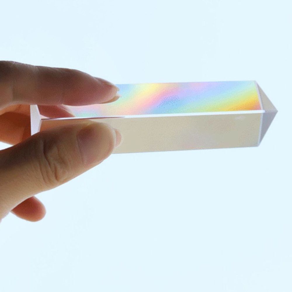 Đồ chơi lăng kính quang học màu cầu vồng dùng làm thí nghiệm vật lý dạy học cho trẻ em