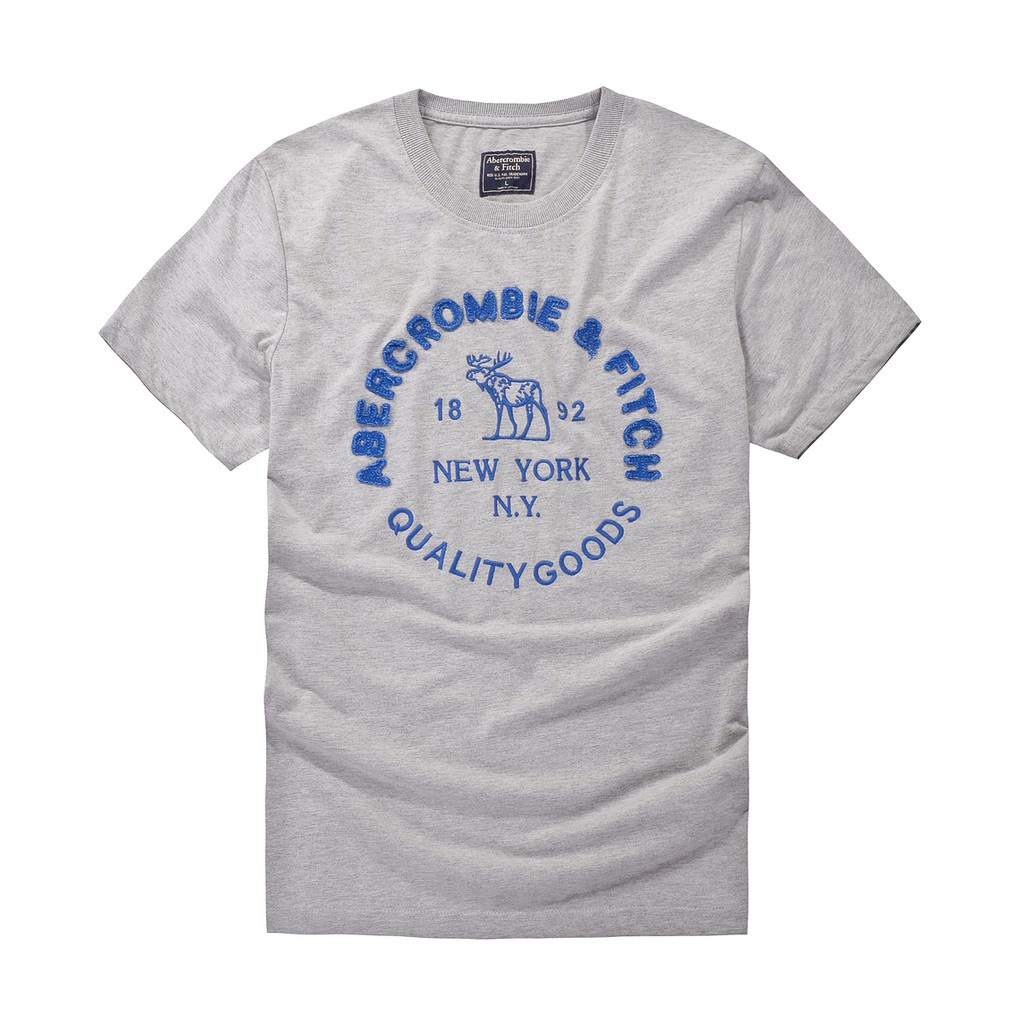 Áo Thun Cotton In Hình Abercrombie Fitch Phong Cách Thể Thao Cho Nam