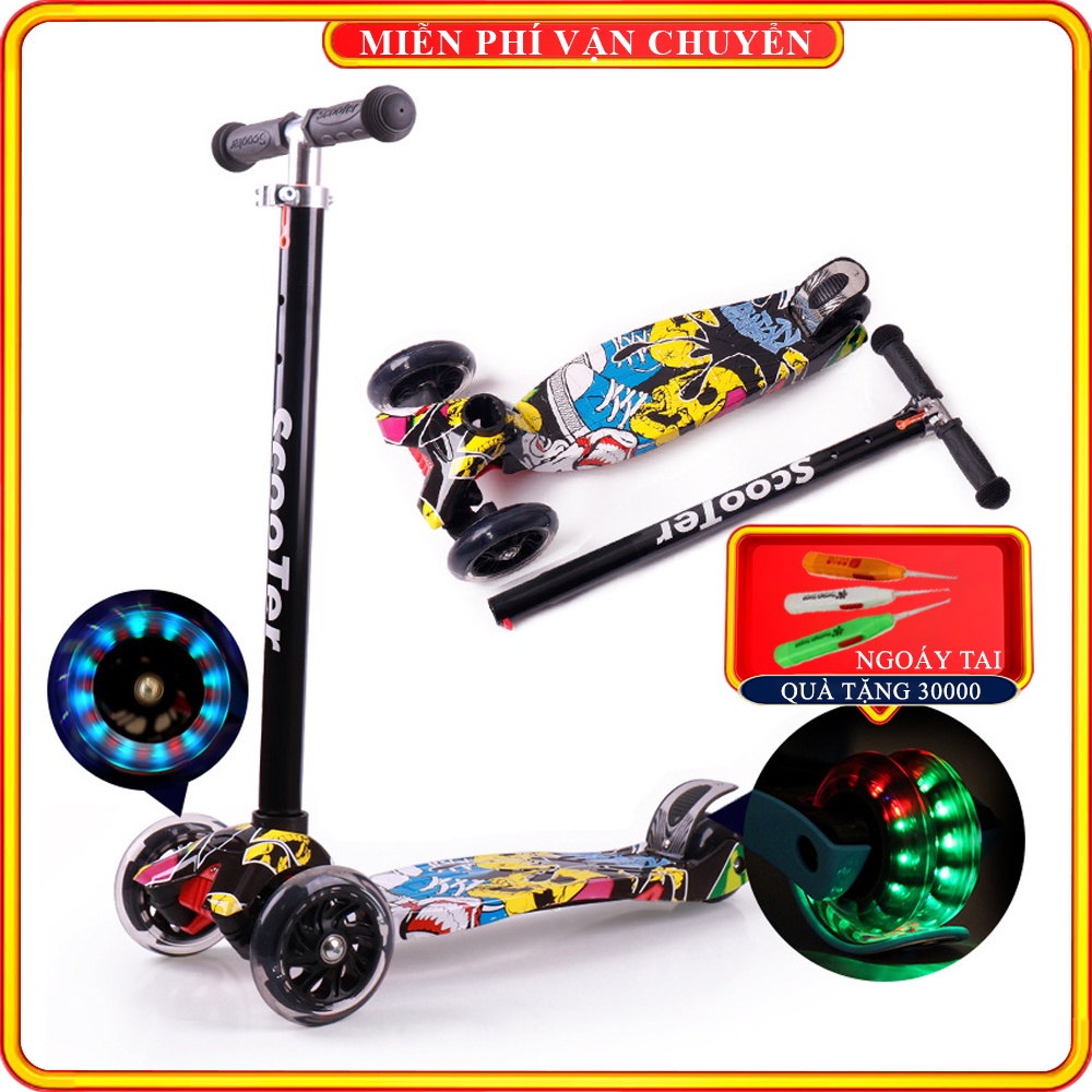Xe trượt scooter cao cấp có khung siêu bền dành cho bé, đồ chơi cho bé
