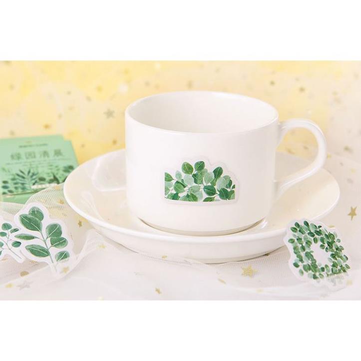 Bộ 45 Sticker Hàn Quốc hình Cây Cỏ dán trang trí E18