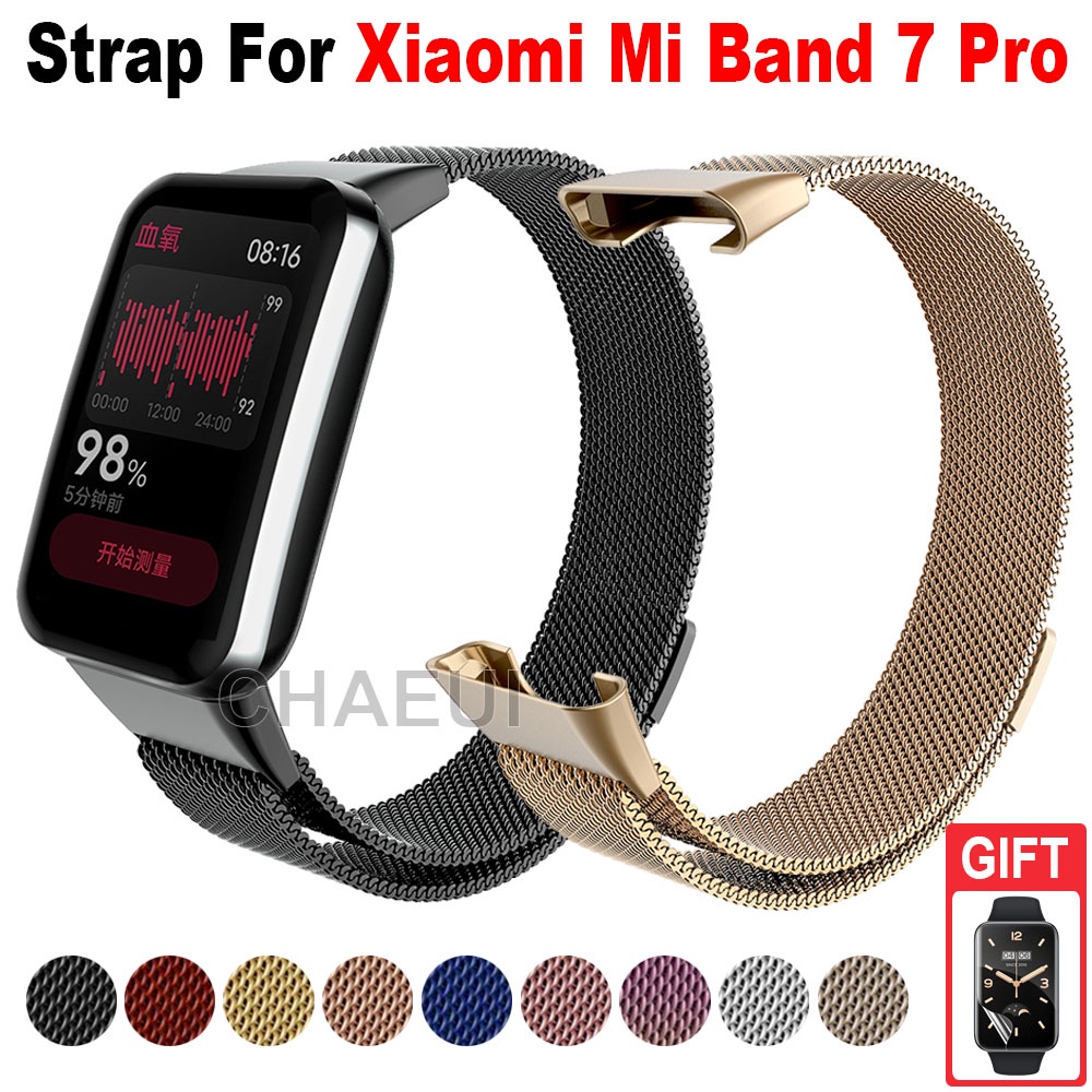 Dây Đeo Inox Cho Đồng Hồ Thông Minh Xiaomi Mi Band 7 Pro