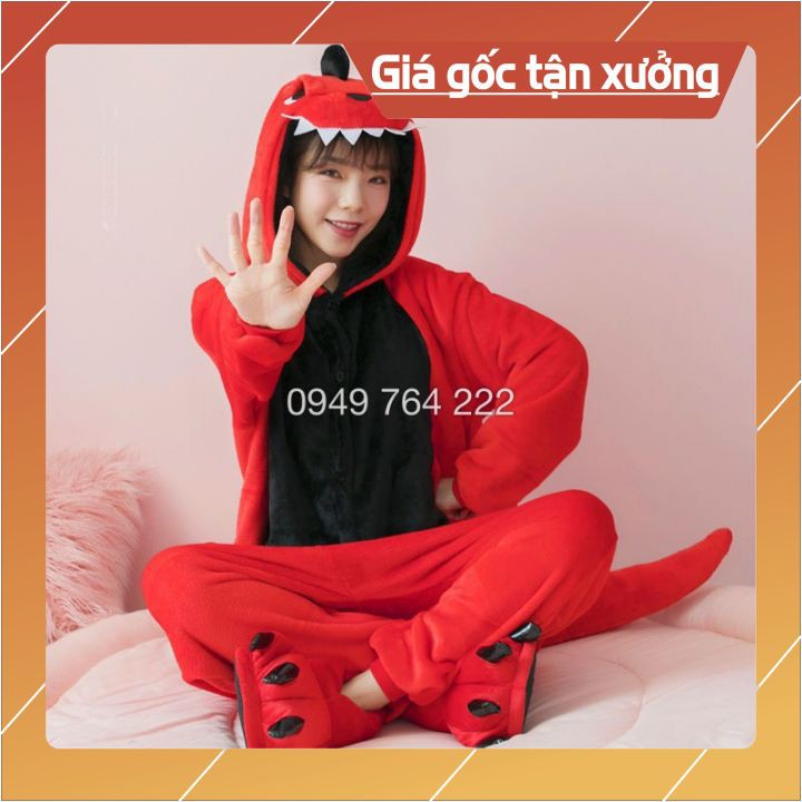 Bộ Đồ Thú Khủng Long Đỏ 💗 FREESHIP 💗 Bộ Đồ Thú Khủng Long Người Lớn Giá Rẻ - Chất lượng loại 1 | WebRaoVat - webraovat.net.vn