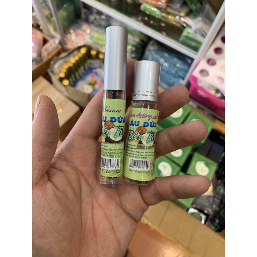 Combo Mascara + Lăn Dưỡng Môi Tinh Dầu Dừa Bến Tre