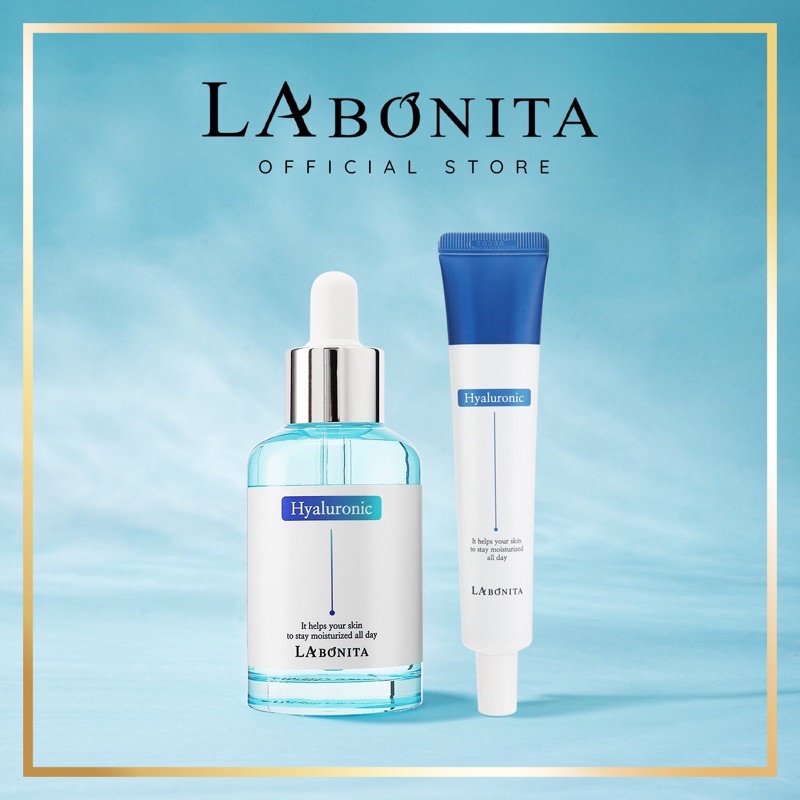 COMBO Serum & Kem LaBonita Vital Hyaluronic Acid - Bộ đôi dưỡng ẩm sáng da & tăng độ đàn hồi