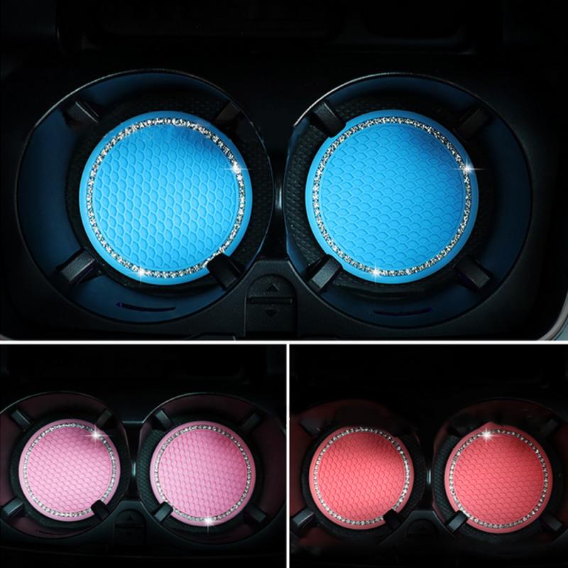 Set 2 Giá Đỡ Bình Nước Bằng Silica Gel Chống Trượt Tiện Dụng Cho Xe Hơi