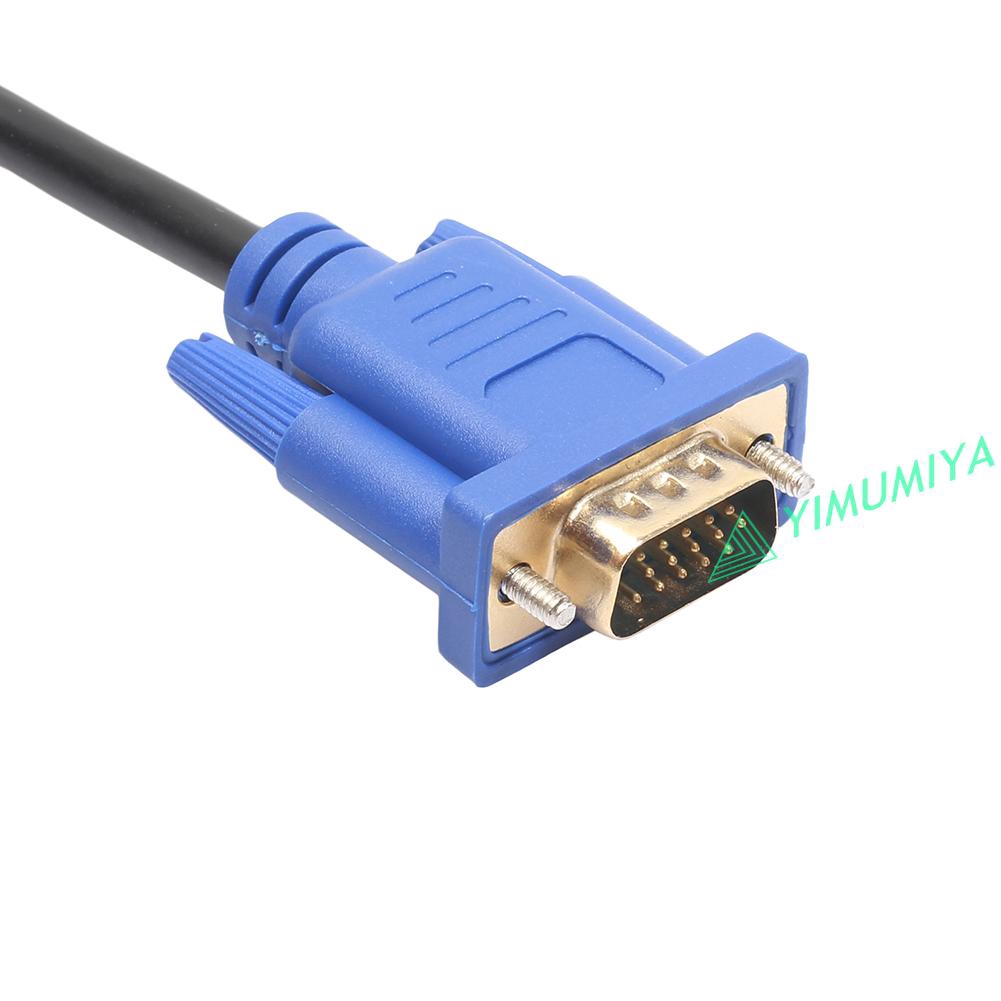 YI HDMI Gold Male To VGA HD Male 15Pin Adapter 1080P Converter Cable 6FT