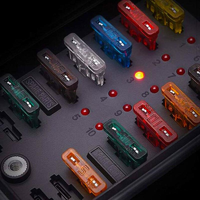 Bộ 80 Cầu Chì Tiêu Chuẩn 12V 3 5 7.5 10 15 20 40