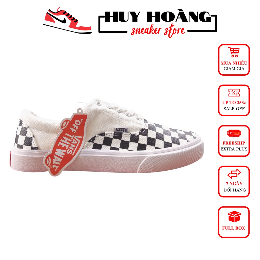 Giày 𝐕𝐀𝐍𝐒 caro buộc dây Cao Cấp nam nữ giá rẻ - Giày thể thao sneaker nam nữ 𝐕𝐀𝐍𝐒 caro classic Full Box