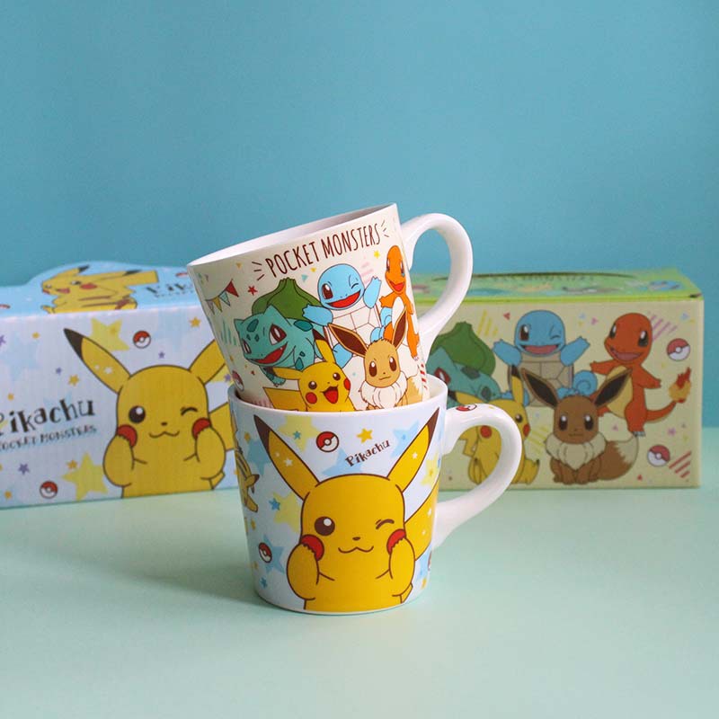 Ly Sứ Uống Nước Họa Tiết Hoạt Hình Cậu Bé Bút Chì Shin-chan / Pikachu / Tom and Jerry Dễ Thương