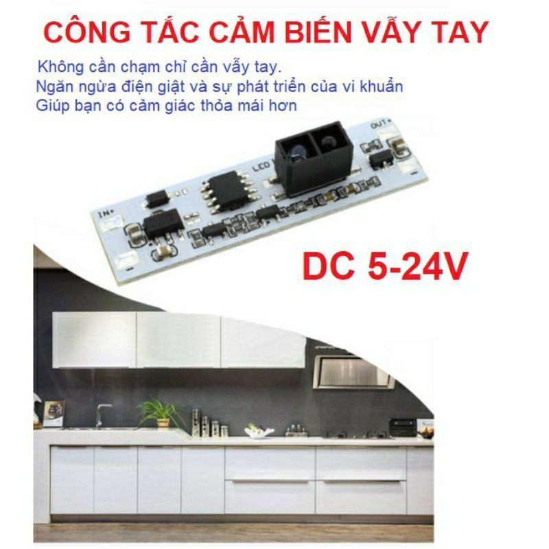 Công tắc cảm biến vẫy tay dùng cho đèn led DC5-24V