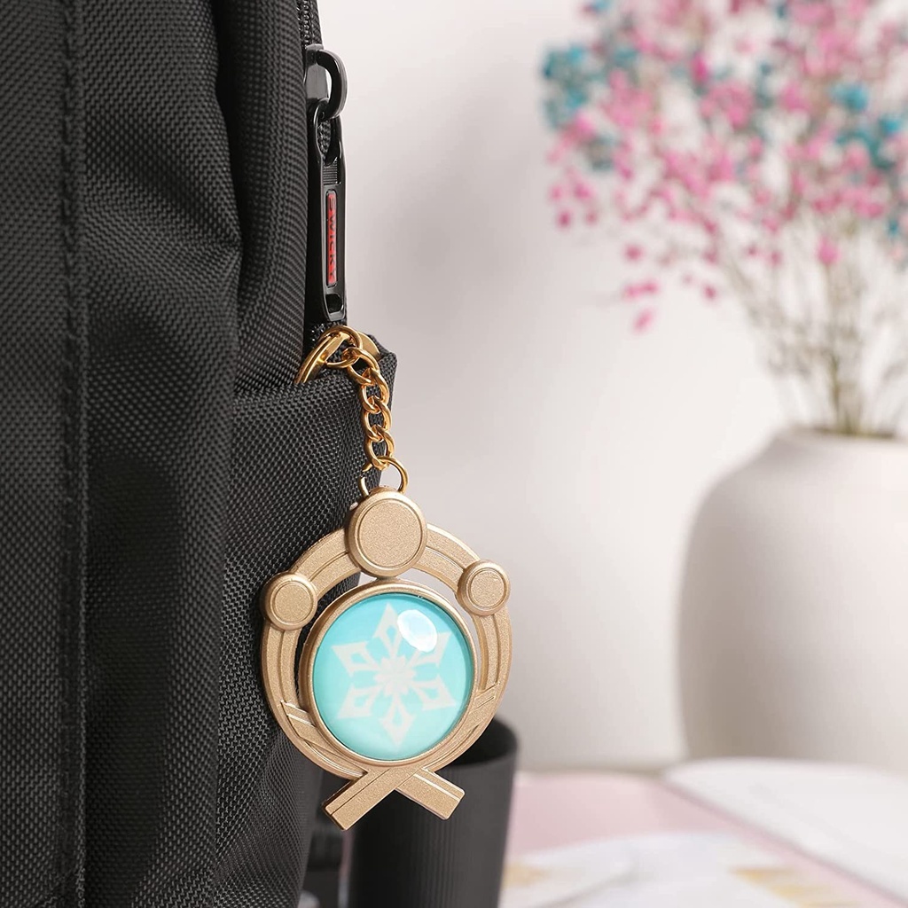 Móc khóa Vision nguyên tố Thảo Lôi Phong Băng Thủy Hỏa Nham nước Mondstadt Liyue Inazuma Sumeru Genshin Impact - GSK141