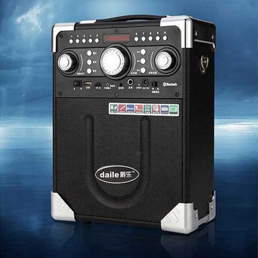 [Tặng Mic & Pin] Loa Karaoke Bluetooth Daile S8 giá rẻ-BH 1 năm Loa hát karaoke Daile S8