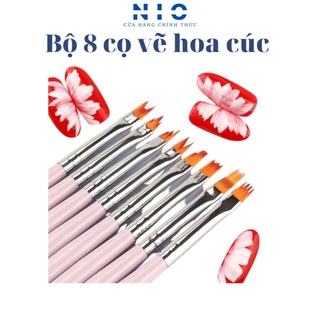 Bộ 8 cây cọ vẽ hoa