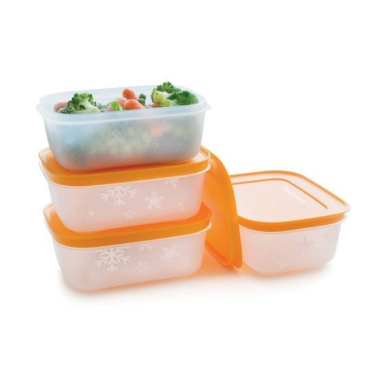 Hộp Trữ Đông Freezermate Gen II 450ml Tupperware, Hộp Trữ Đông Nhựa Dẻo Không Bể Vỡ