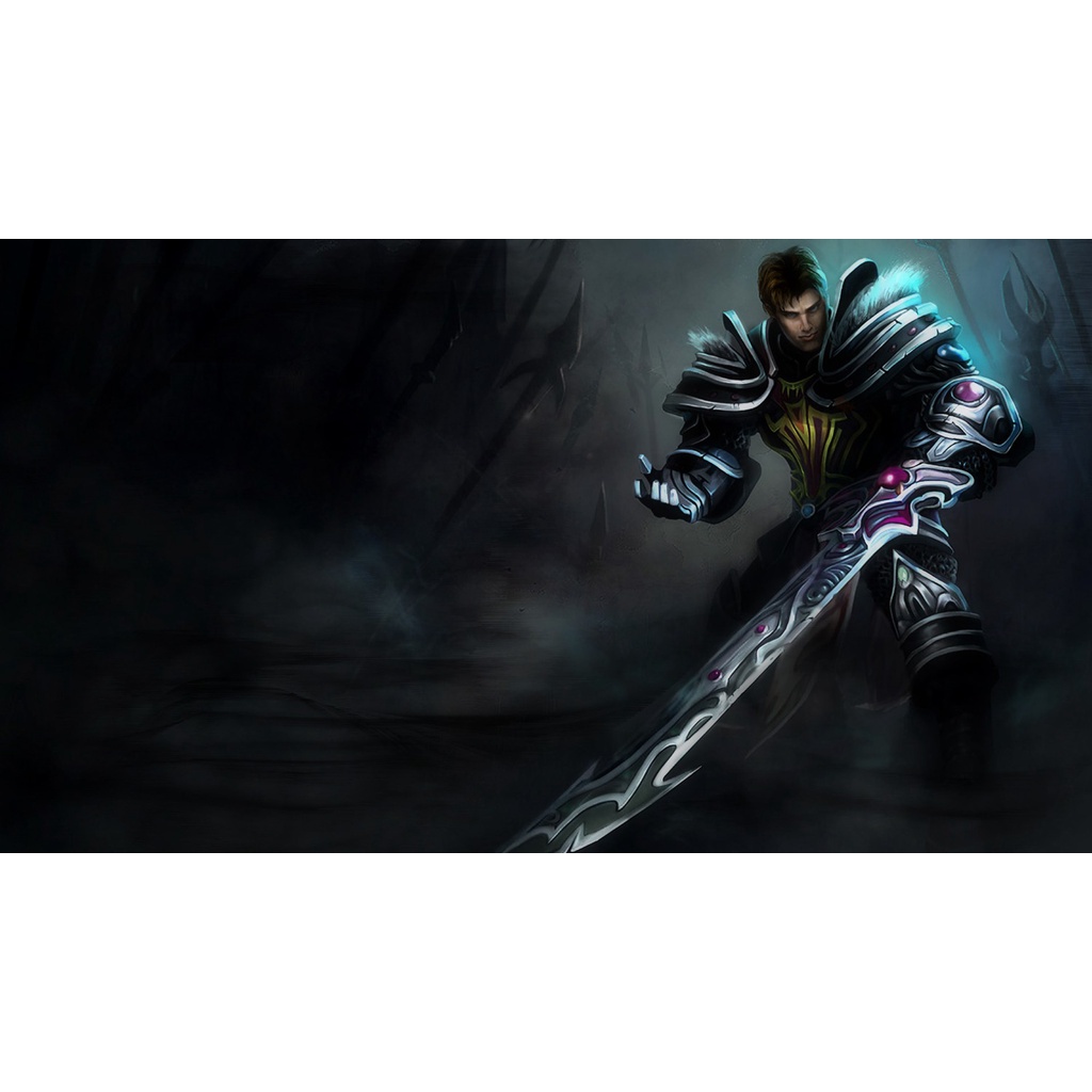 Poster A3, A4, A5 dán tường League of Legends, decal trang trí có keo GAREN - Mẫu 1, nhận in theo yêu cầu