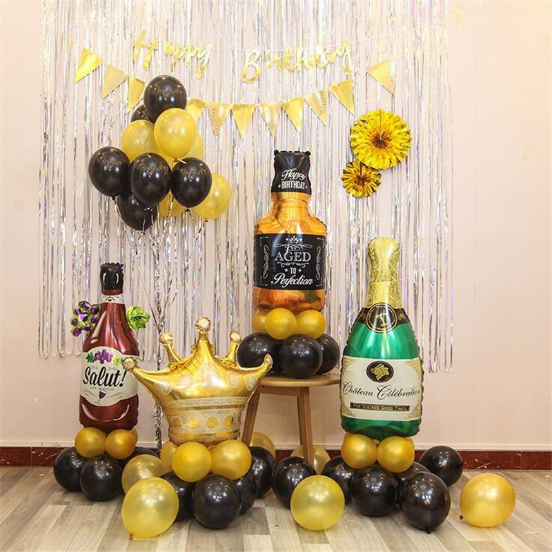 Set bóng trang trí sinh nhật người lớn có rèm #TrangTriSinhNhat