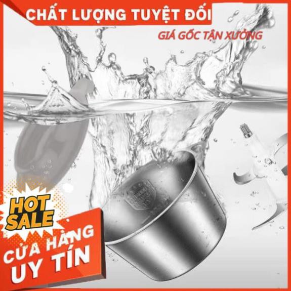 Máy xay đa năng, máy xay thịt rau củ quả gia vị cối inox 4 lưỡi đa năng công suất 250W dung tích 2L