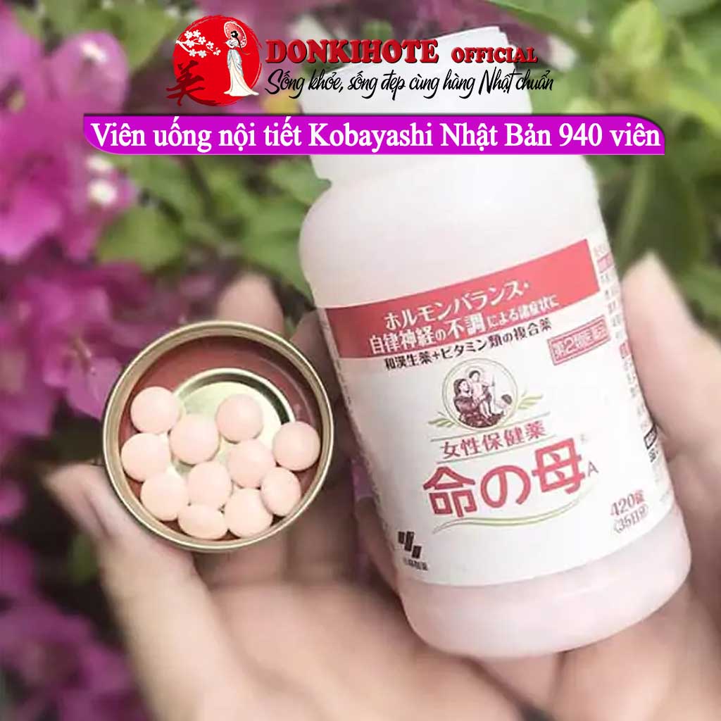 Viên uống kobayashi, viên uống nội tiết tố Nhật Bản 940 viên