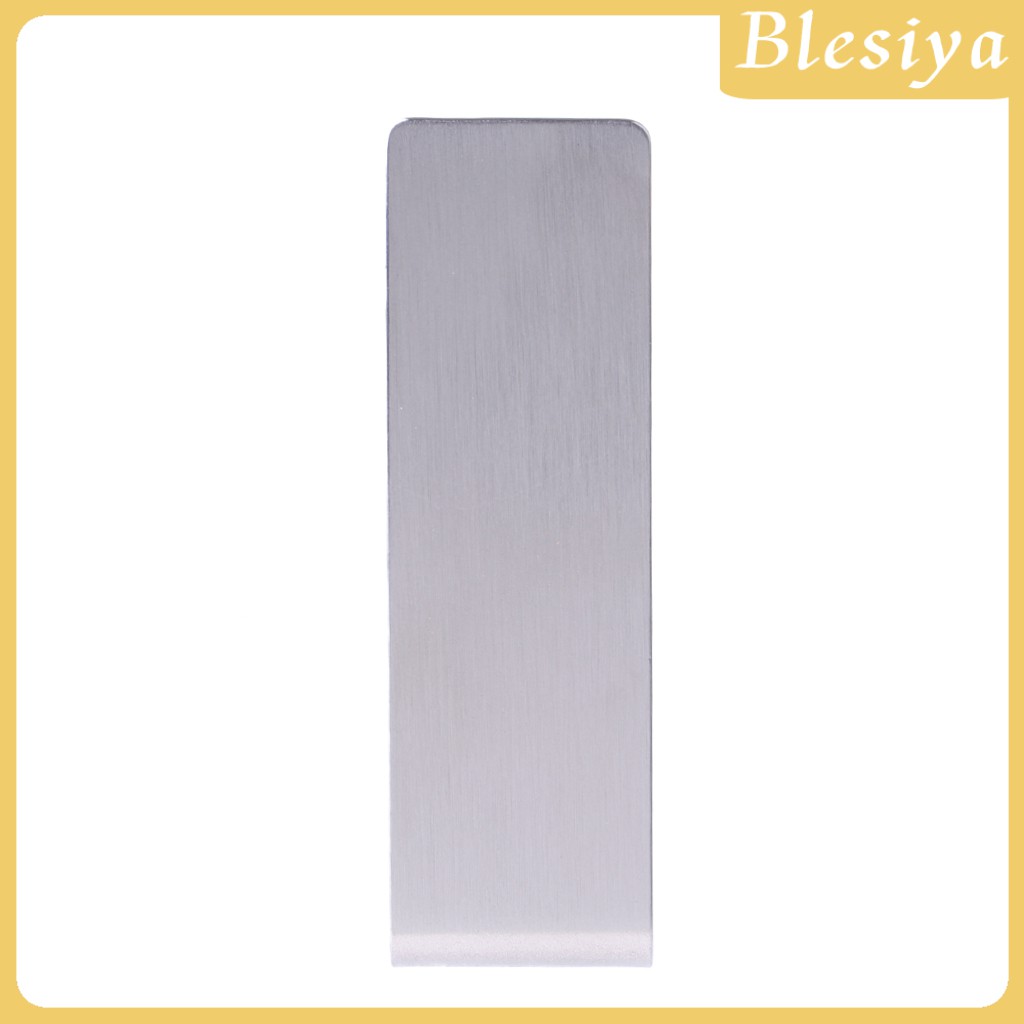 [BLESIYA] Stainless Steel Slim Money Clip Purse Wallet Credit Card ID Cash Holder Mens