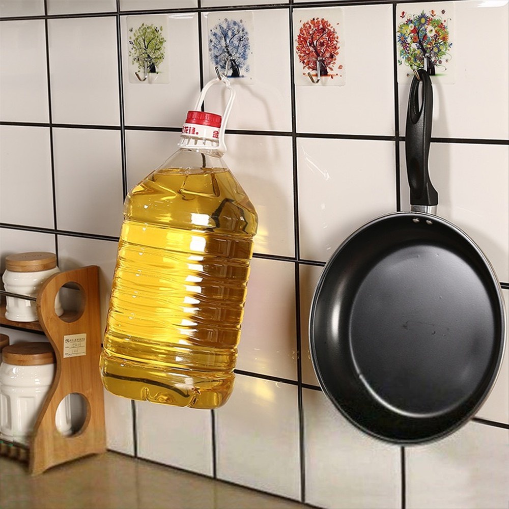 Móc dán tường siêu dính, siêu bền, chịu lực tốt họa tiết 3D vô cùng chắc chắn độ bền cao 6*6 cm