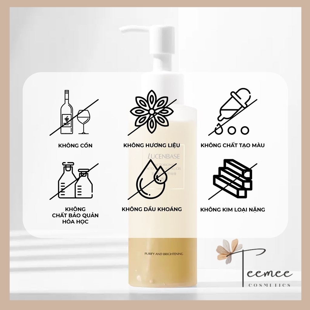 Gel tẩy da chết, gel tẩy tế bào chết Lucenbase Lactobionic Acid 150g hoa cúc, làm sạch sâu, giúp da thoáng mát | BigBuy360 - bigbuy360.vn