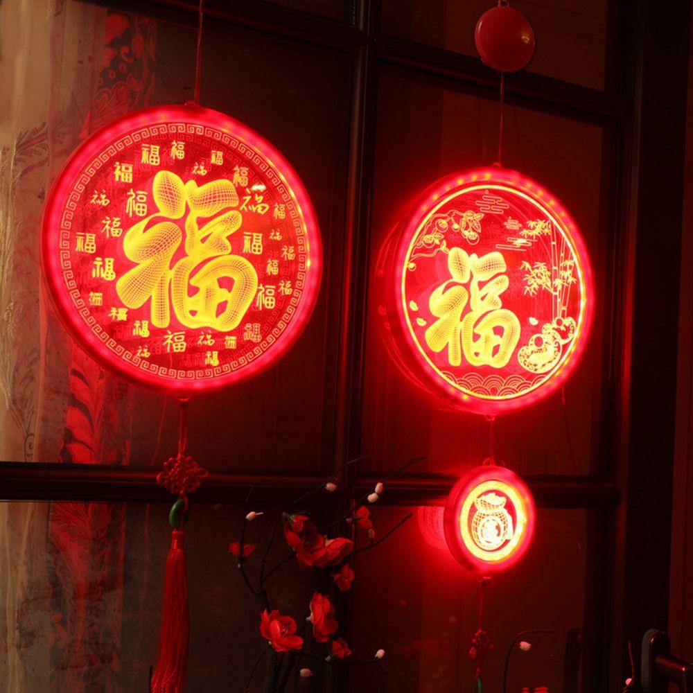 Đèn Lồng Treo Cửa Kính Trang Trí Năm Mới Phong Cách Trung Hoa